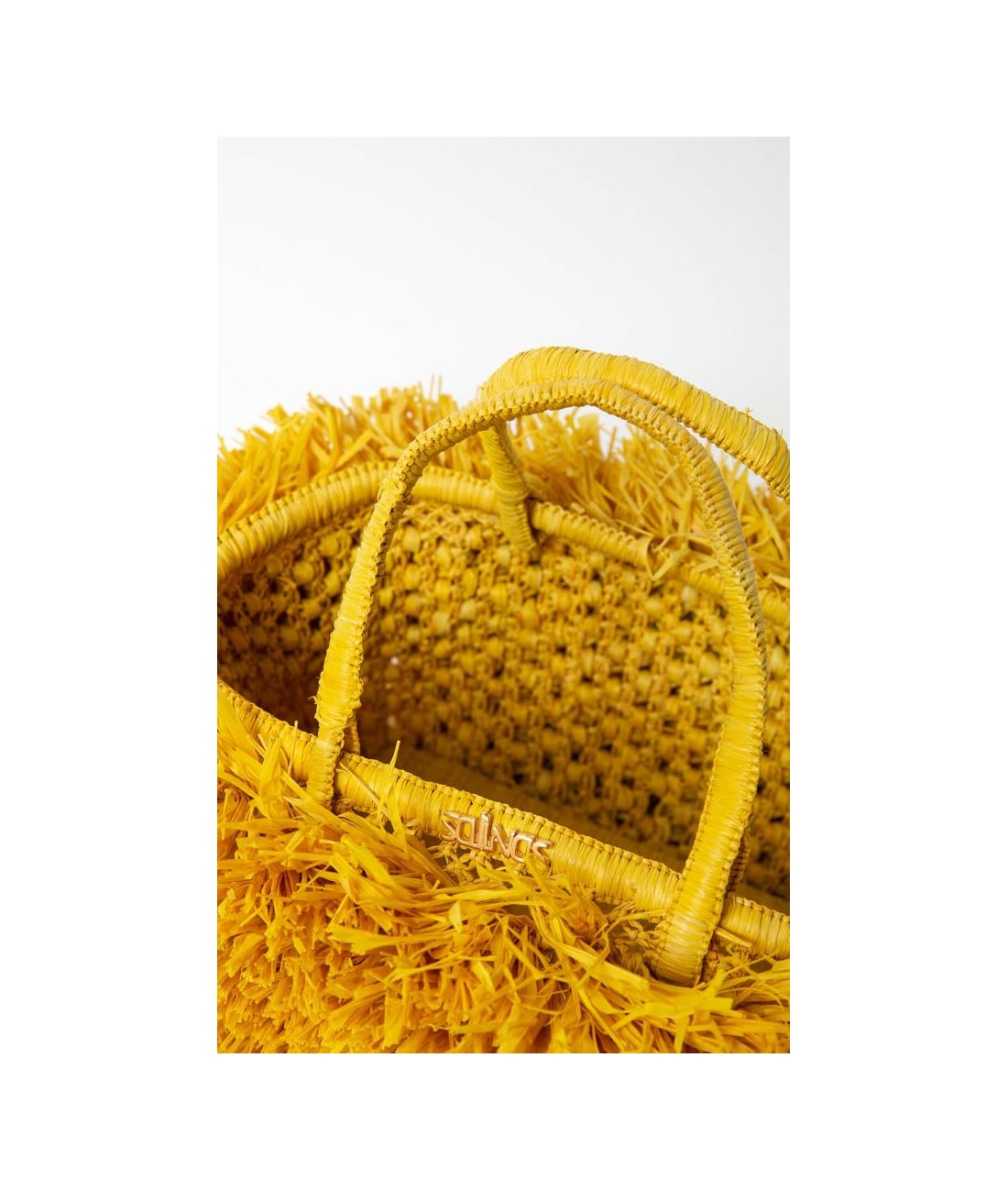 Straw Mini Basket Akra Salinas Amarelo