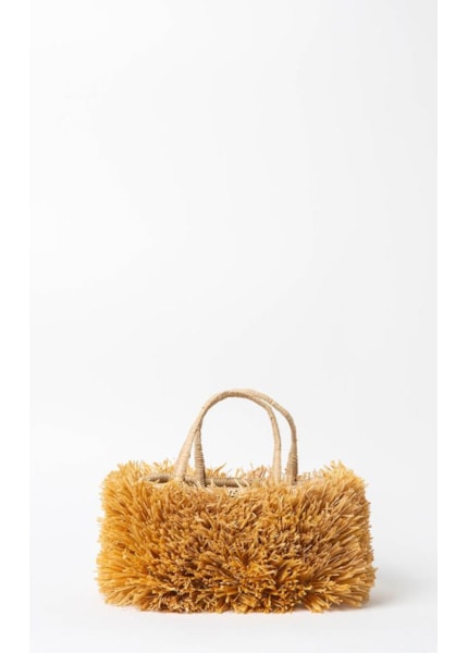 Straw Mini Basket Akra Salinas Camel                                   