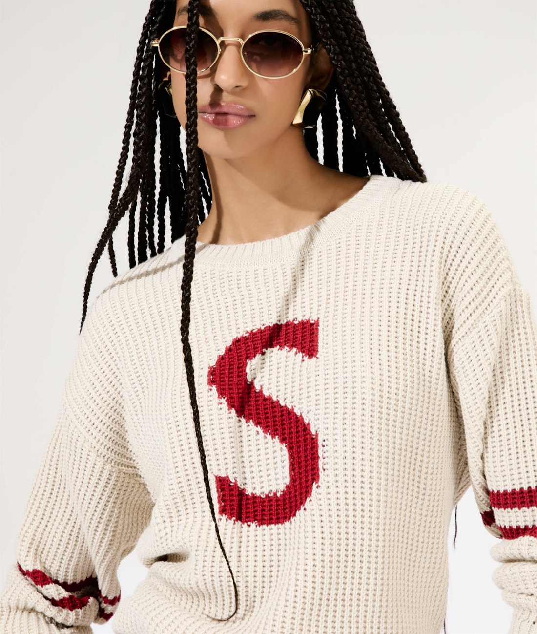 Sueter Tricot College Off White