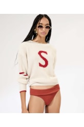 Sueter Tricot College Off White