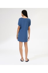 T-Dress Surf Viscolinho Marinho