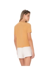 T-Shirt Be Cool Algodão Tinto Caramelo