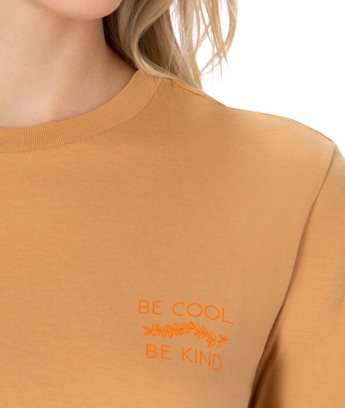 T-Shirt Be Cool Algodão Tinto Caramelo