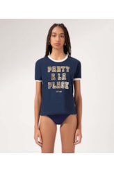 T-Shirt Bicolor Plage Marinho
