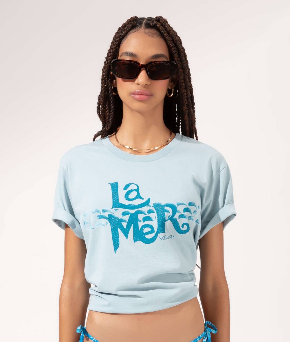 T-Shirt Boxe La Mer Azul Claro
