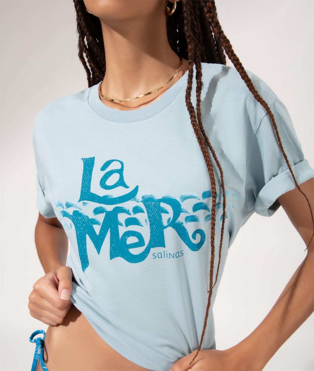 T-Shirt Boxe La Mer Azul Claro