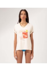 T-Shirt Boxy Drink Negroni Natural