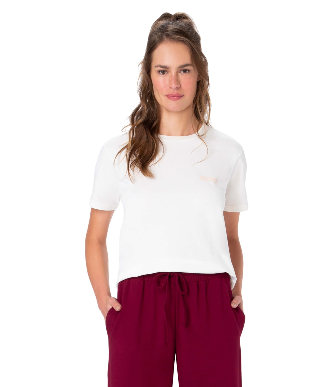 T-Shirt Gament Dye Holiday Off White
