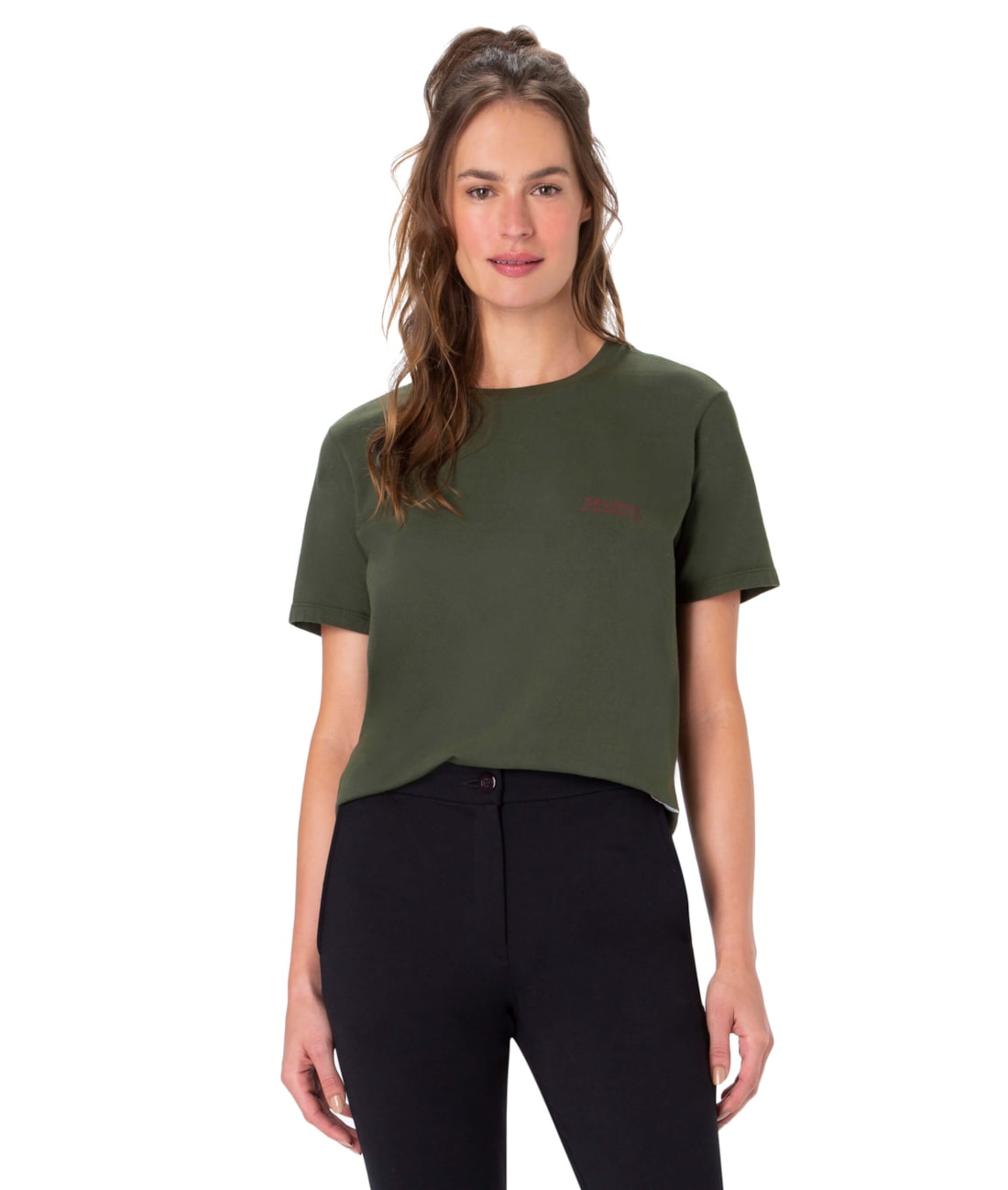 T-Shirt Gament Dye Holiday Verde Militar