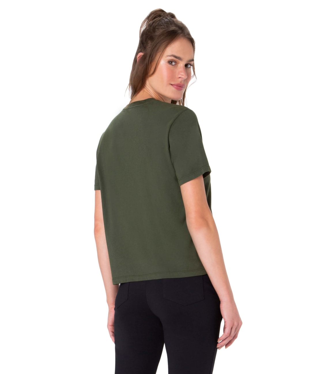 T-Shirt Gament Dye Holiday Verde Militar