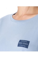 T-Shirt Holiday Algodão Silk Azul Claro