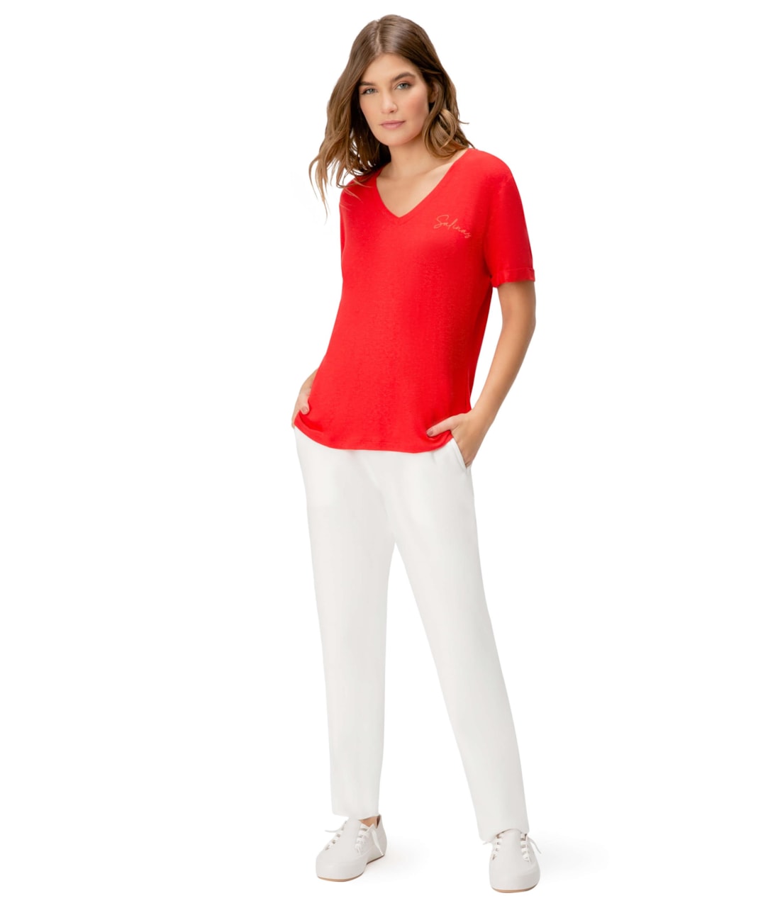 T-Shirt Holiday Decot Liz Vermelho