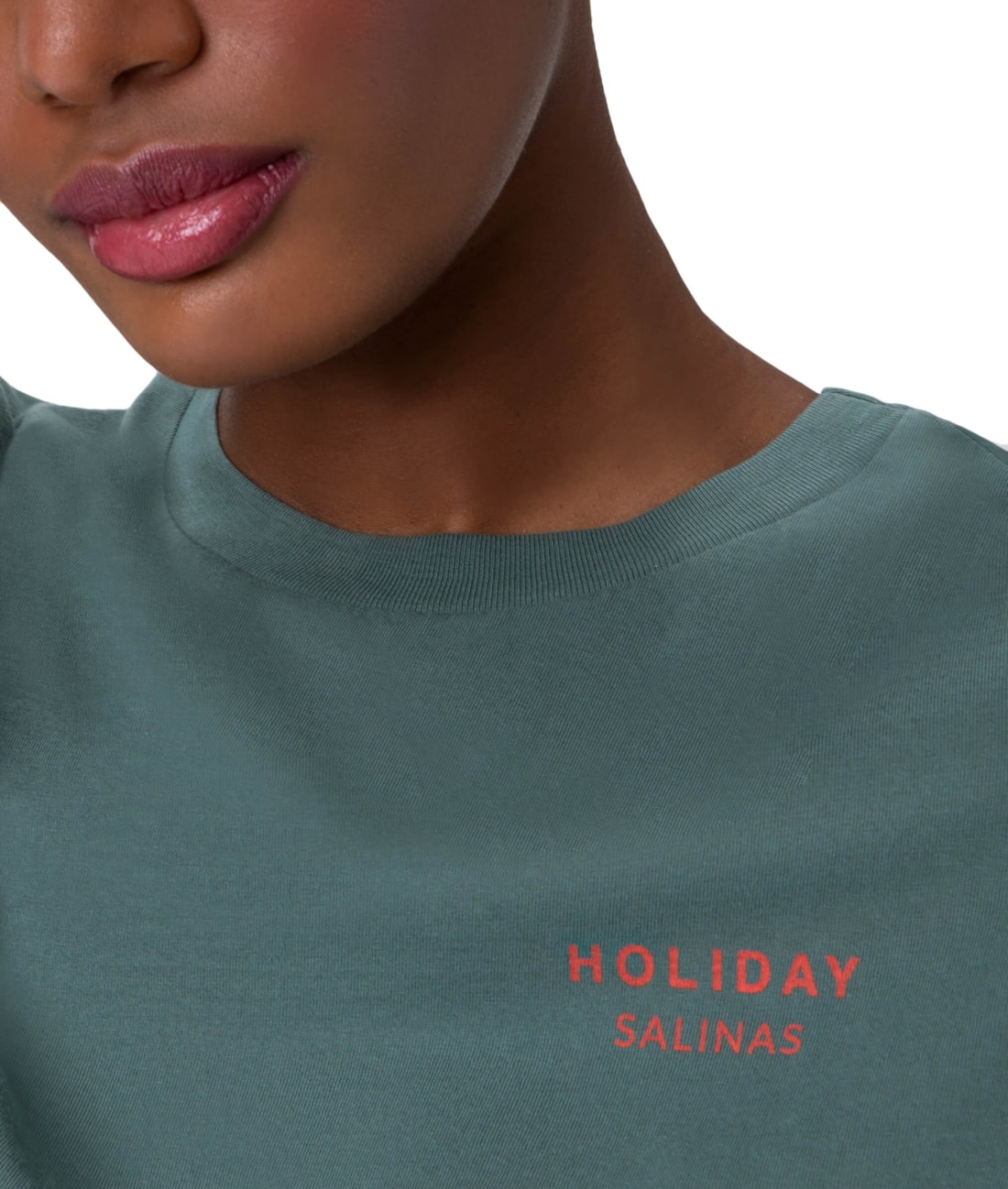 T-Shirt Holiday Garment Dye Verde Bandeira