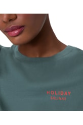 T-Shirt Holiday Garment Dye Verde Bandeira