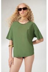 T-Shirt Over Palm Spring Verde Oliva