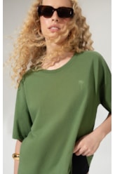 T-Shirt Over Palm Spring Verde Oliva