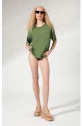 T-Shirt Over Palm Spring Verde Oliva