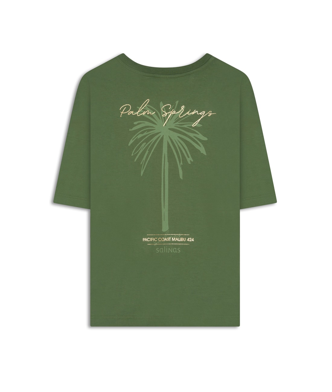 T-Shirt Over Palm Spring Verde Oliva