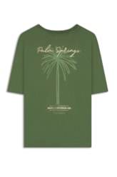 T-Shirt Over Palm Spring Verde Oliva