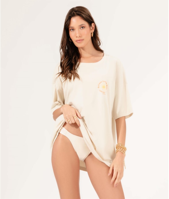 T-Shirt Oversized Noronha Natural