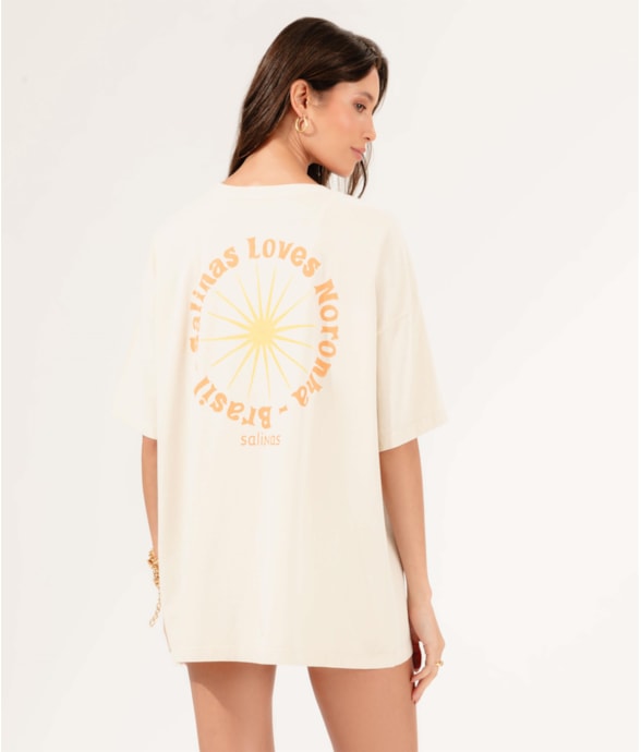 T-Shirt Oversized Noronha Natural