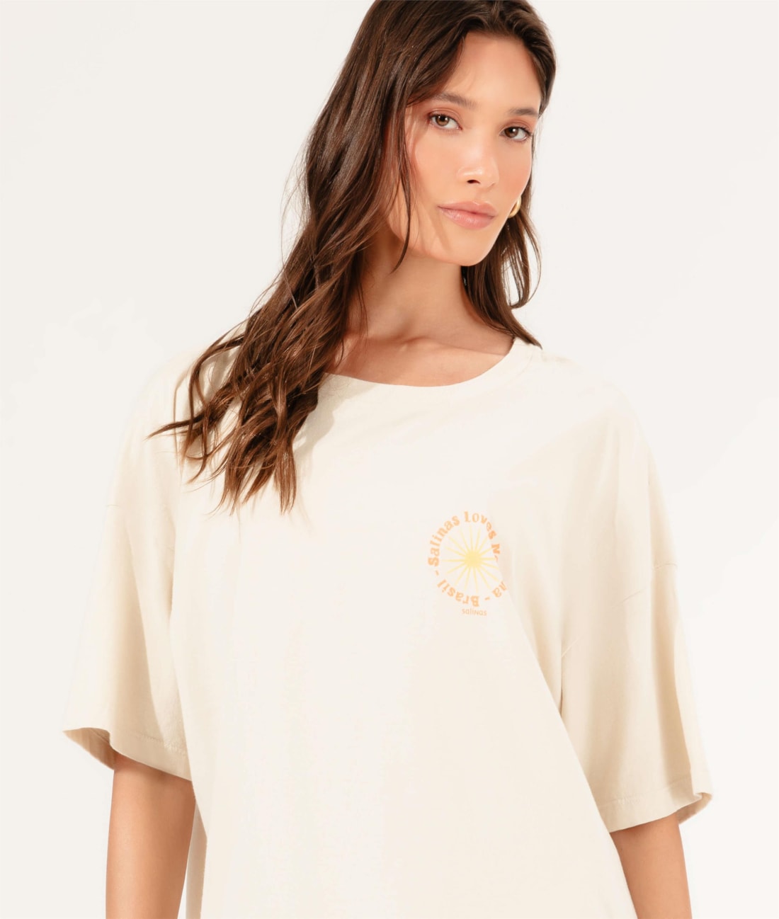 T-Shirt Oversized Noronha Natural
