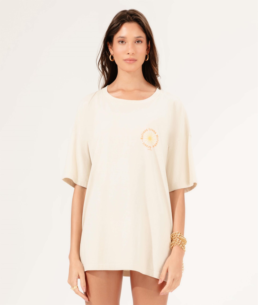 T-Shirt Oversized Noronha Natural