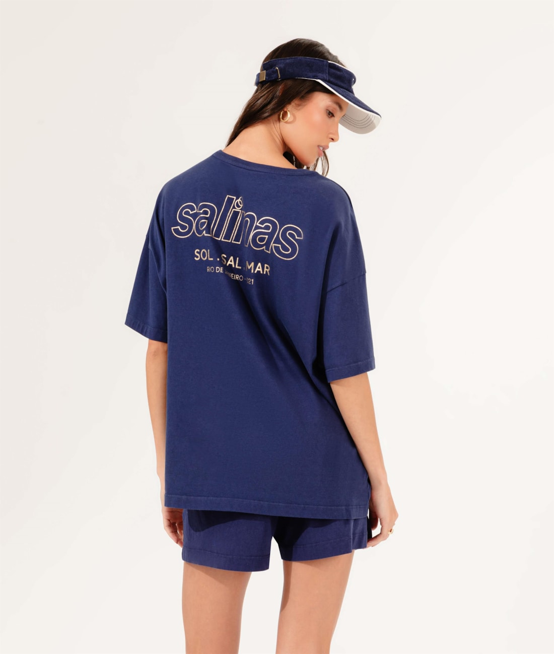T-Shirt Sol Sal e Mar Marinho