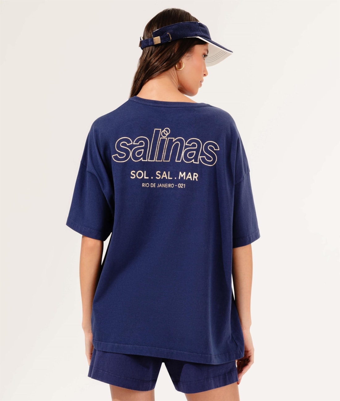 T-Shirt Sol Sal e Mar Marinho