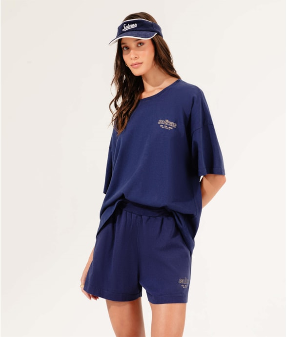 T-Shirt Sol Sal e Mar Marinho
