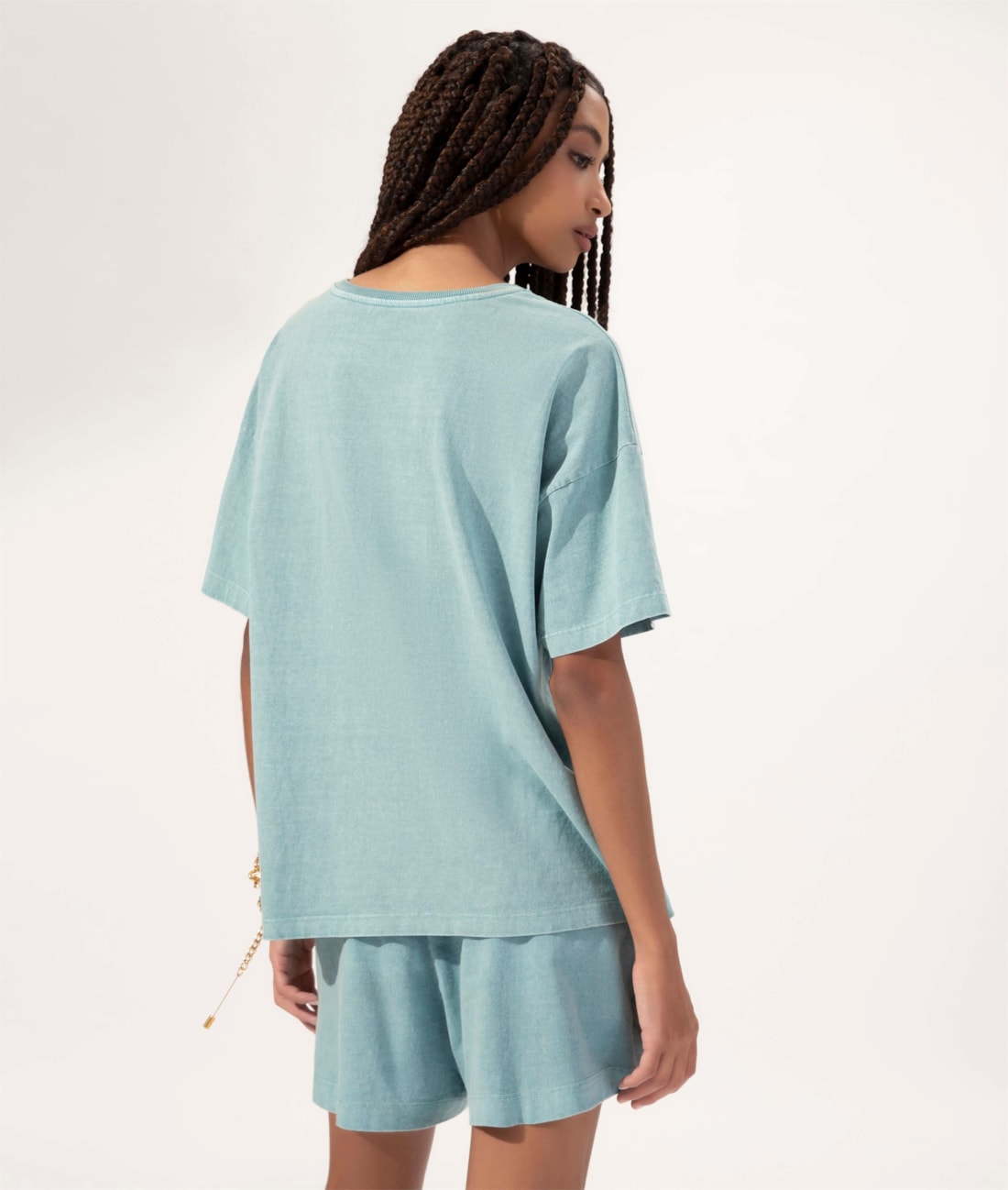 T-Shirt Washed Salinas Club Azul Seco