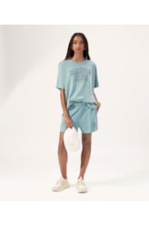 T-Shirt Washed Salinas Club Azul Seco