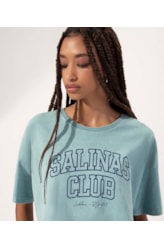 T-Shirt Washed Salinas Club Azul Seco