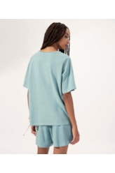 T-Shirt Washed Salinas Club Azul Seco