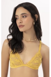 Top Alcas Finas Tule Gold