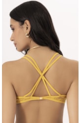 Top Alcas Finas Tule Gold