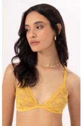 Top Alcas Finas Tule Gold
