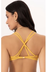 Top Alcas Finas Tule Gold
