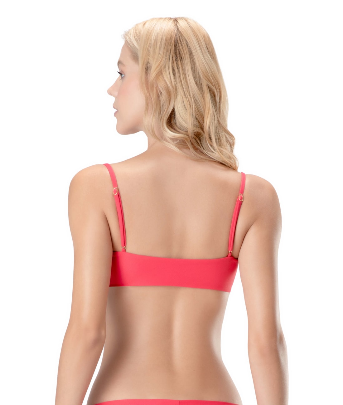 Top Bustiê Amarração Corais Magenta