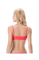 Top Bustiê Amarração Corais Magenta