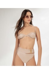 Top Bustiê Argolas Sunset Bege