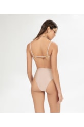 Top Bustiê Argolas Sunset Bege