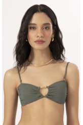 Top Bustiê Bobby Verde Militar