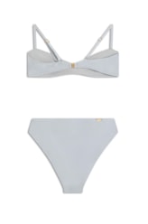 Top Bustiê Crystals By Swarovski Celebrate Cinza Claro