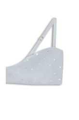Top Bustiê Crystals By Swarovski Celebrate Cinza Claro