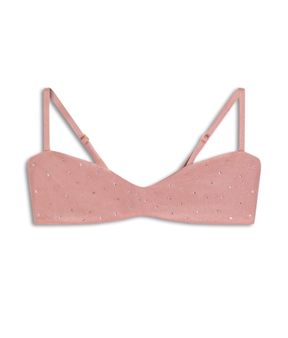 Top Bustiê Crystals By Swarovski Celebrate Rosa Dusty