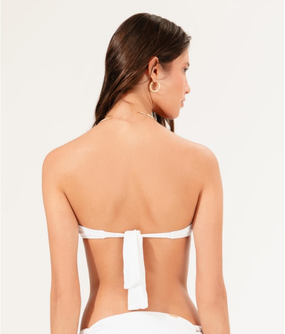 Top Bustiê Detalhe Dots Branco