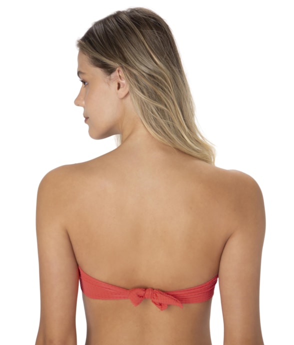 Top Bustiê Dots Coral