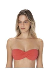 Top Bustiê Dots Coral