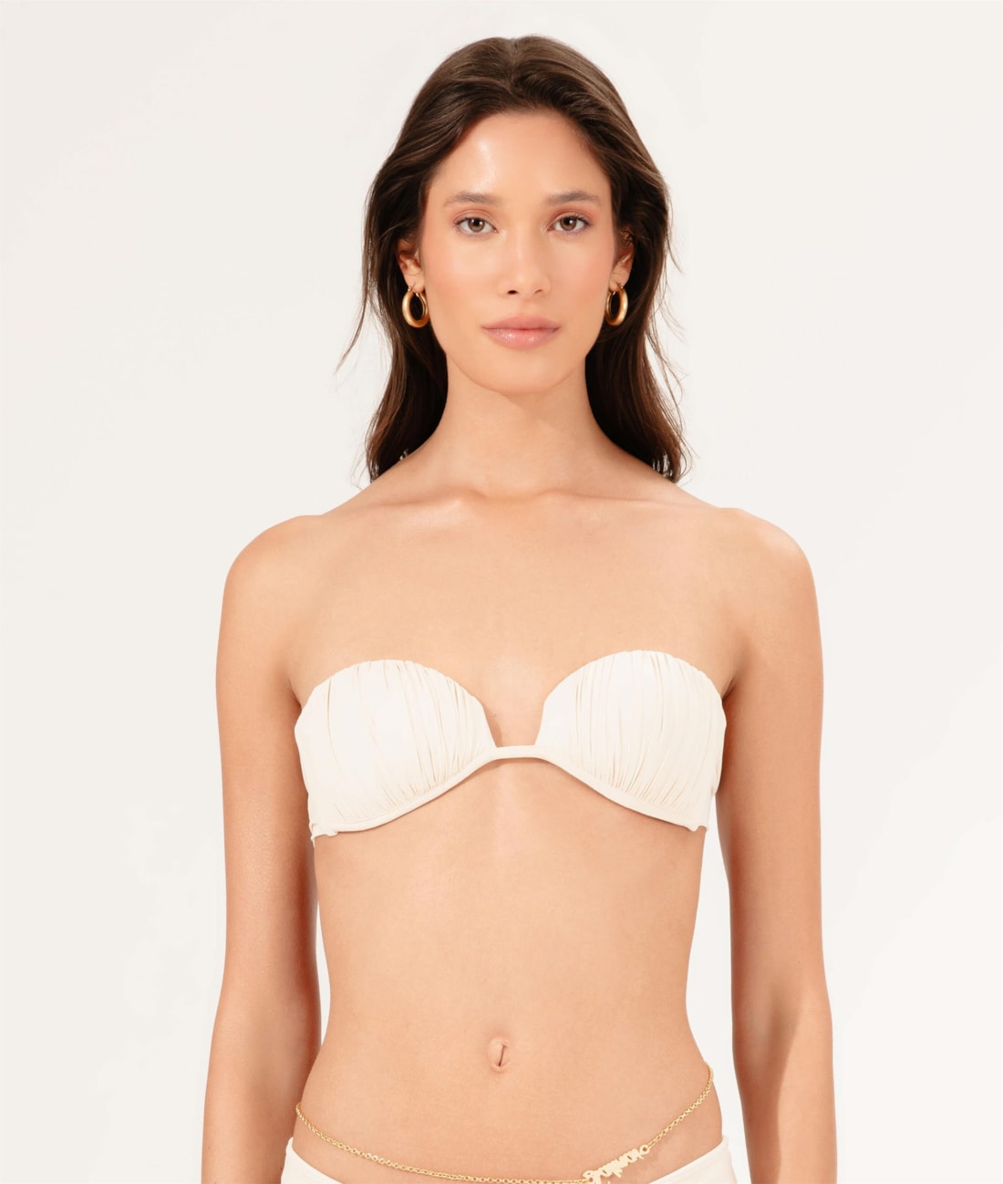 Top Bustiê Draping Off White